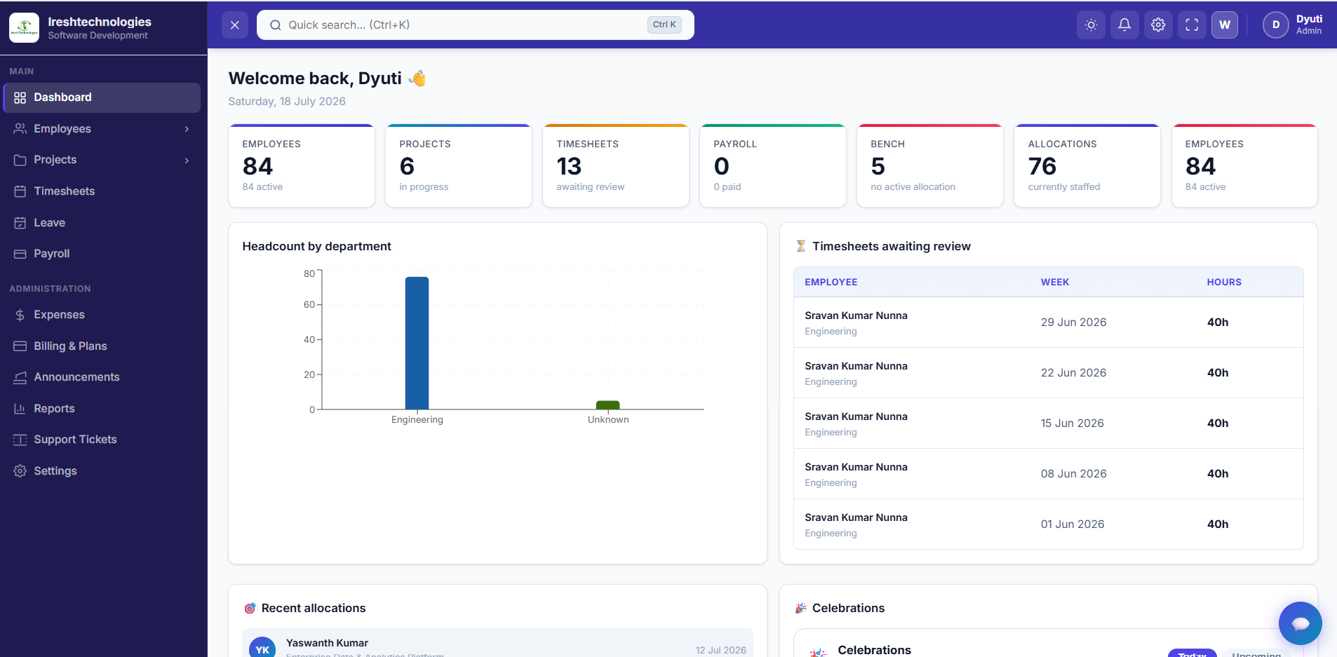getmyworkforce.com Dashboard