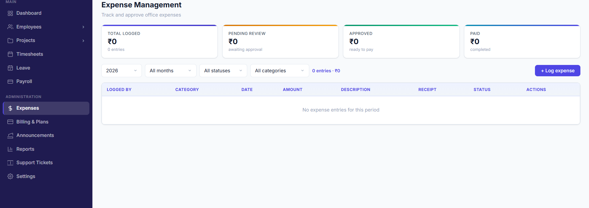 getmyworkforce.com Expenses & Allocations