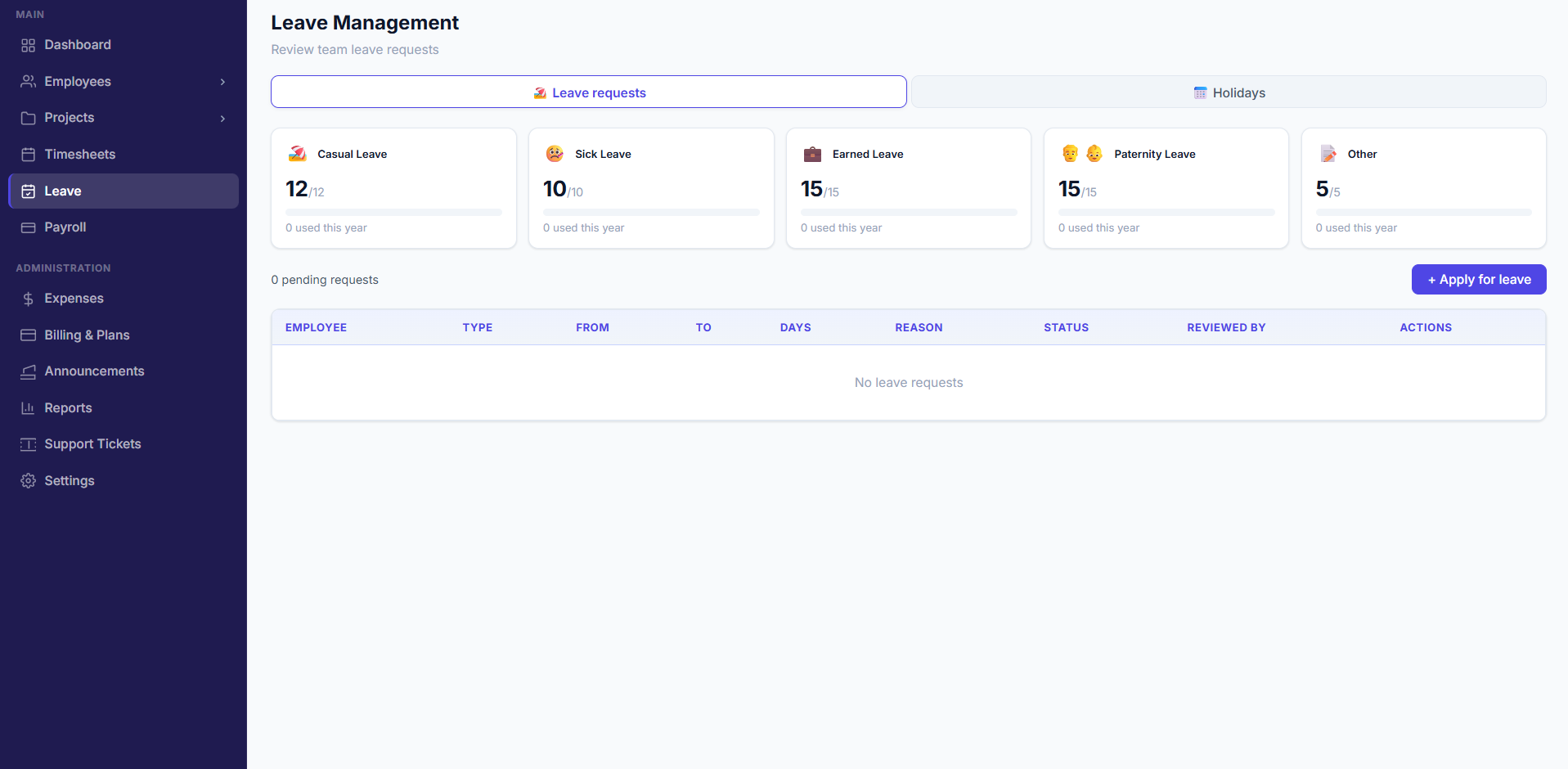 getmyworkforce.com Leave Management