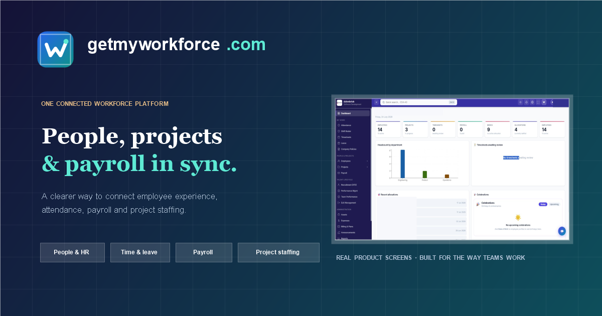 getmyworkforce.com — AI HR & Project Management Software